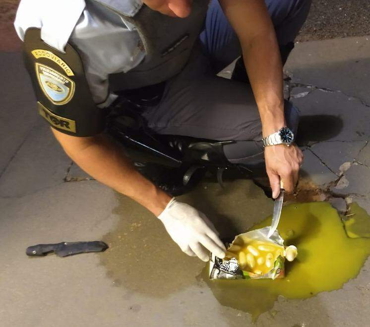 Traficantes esconderam drogas até mesmo em caixa de suco. Foto: Divulgação