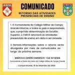 Apesar de disputa judicial pelo país, Colégio Militar de Campo Grande não retomou aulas presenciais