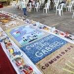 Na pandemia, tapete de Corpus Christi diminui para manter tradição