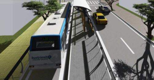 Projeto de corredor de ônibus da Bandeirantes