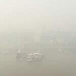 VÍDEO: Corumbá é encoberta pela fumaça de queimadas e Rio Paraguai ‘desaparece’