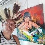 Índios Terena retratam dor das queimadas no Pantanal em quadro e ganham moção de aplauso