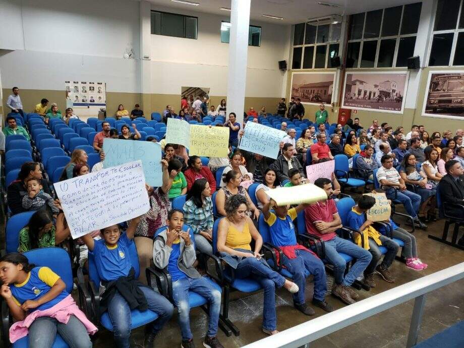 Protesto também ocorreu na Câmara (Renato Giansante