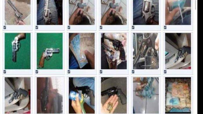 Fotos encontradas em perícia no celular do réu
