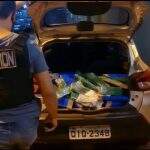 Polícia recupera veículo roubado e apreende 270 quilos de maconha na fronteira