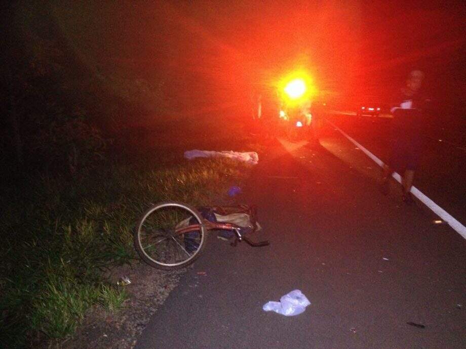 Ciclista morre atropelado em rodovia próximo a Terenos