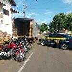 Em carga de caminhão-baú, motos furtadas na Capital são recuperadas em Miranda