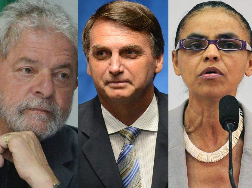 Marina e Bolsonaro empatam; Lula continua líder em pesquisa Datafolha
