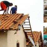 Moradores de cidade atingida por tempestade se organizam para limpar e reconstruir