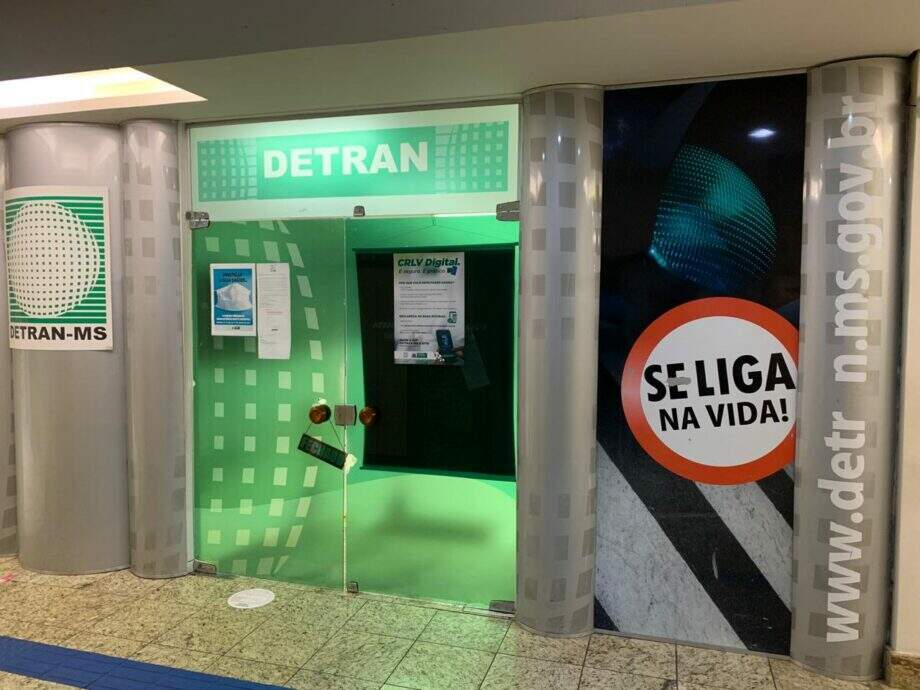 Detran-MS fecha no centro de Campo Grande após servidora testar positivo para coronavírus