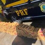 Ação entre PRF e PF prende motorista que saiu de MS com droga nos pneus do caminhão