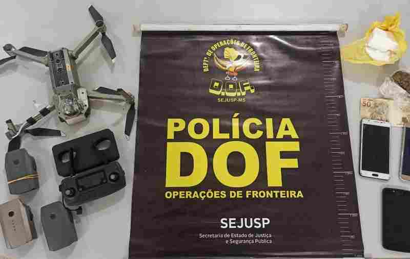 Com uso de drone, traficantes tentaram entregar drogas e celulares aos internos da PED