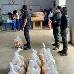 Após se deparar com várias famílias vulneráveis, Polícia Civil doa 63 cestas básicas em MS