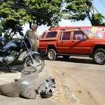 Motociclista sofre traumatismo craniano em acidente no Taveirópolis