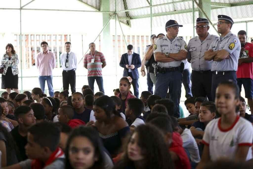 Escola com o modelo cívico-militar no DF. (Ilustrativa/ Marcelo Camargo/Agência Brasil)