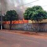 VÍDEO: Incêndio atinge escola estadual em Batayporã
