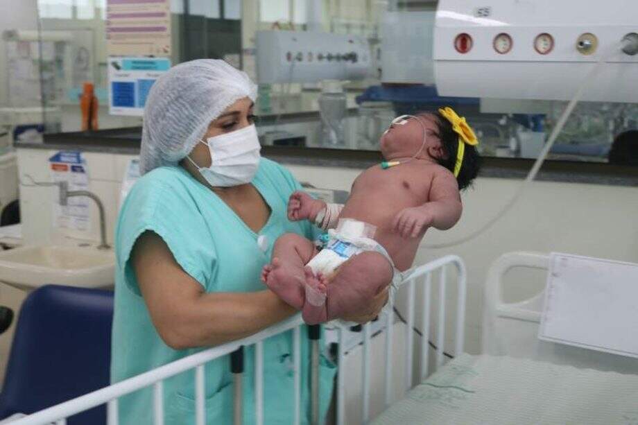 ‘Superbebê’: menina nasce com 7 quilos no Pará e surpreende pais e médicos