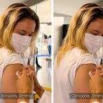 Fernanda Gentil conta que foi vacinada contra a Covid-19