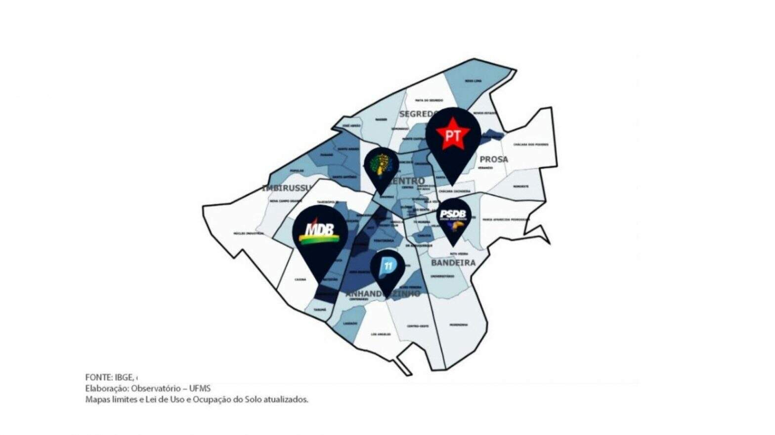 Campo Grande possui mais de 75 mil filiados regulares em 32 partidos.