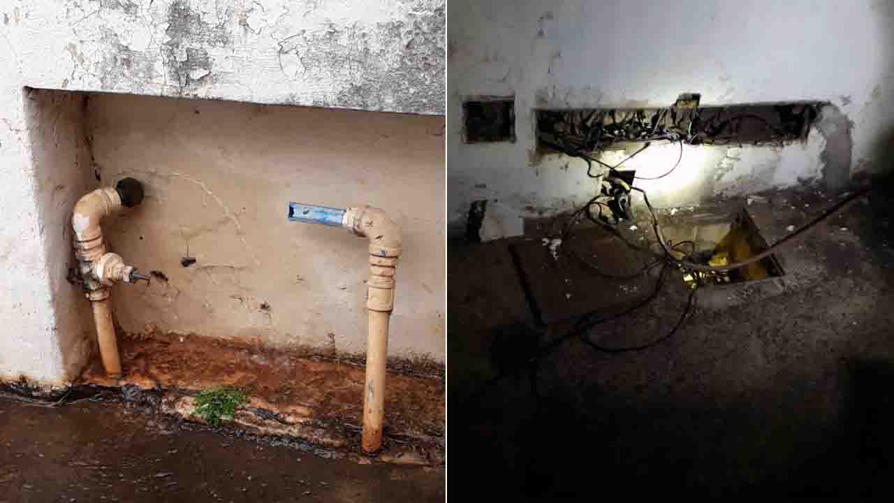 Na madrugada, ladrões usam lanterna e alicate para roubar fios e hidrômetros no Centro de Campo Grande