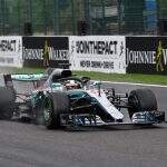 Stroll festeja 1ª pole na Fórmula 1 e Hamilton lamenta atuação em ‘pista de gelo’