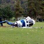 Helicóptero que transportava o governador capixaba cai em fazenda