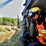 Helicópteros entram em operação no combate às queimadas no Pantanal