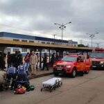 Idosa que foi atropelada por ônibus no terminal Morenão está internada na UTI da Santa Casa
