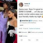 Anitta é chamada de rainha por rapper americano após conversa intimista: “Fez a minha noite”