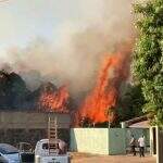 Combate a fogo que ameaçou condomínios em Campo Grande durou mais de 4 horas