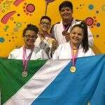 Atletas de MS conquistam oito medalhas em dois dias dos Jogos Escolares da Juventude