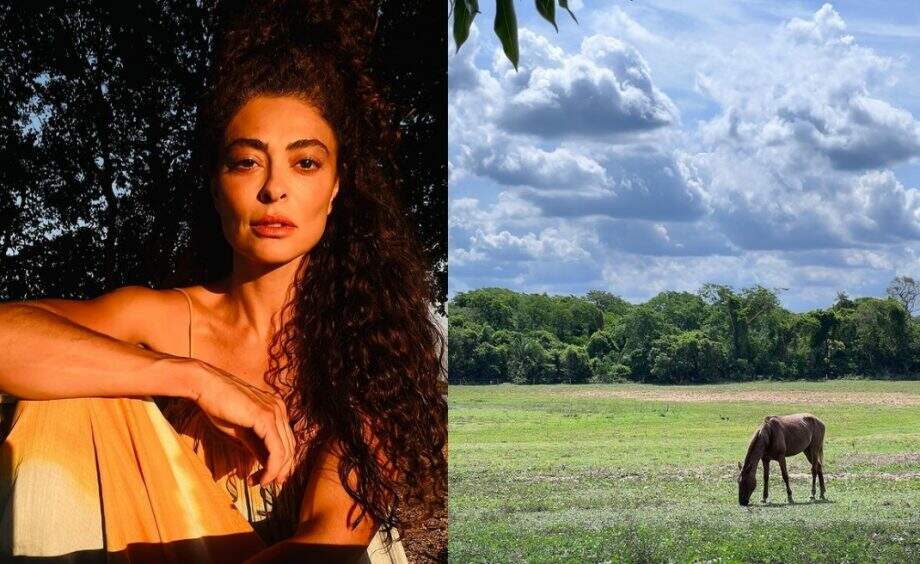 Juliana Paes se declara ao Pantanal de Mato Grosso do Sul