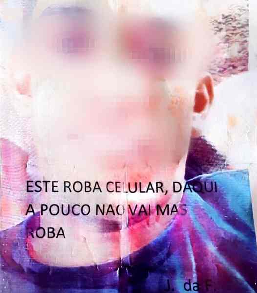 Radialista da fronteira recebe panfleto com foto de rapaz jurado de morte por “Justicieiros”