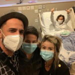 Latino visita Claudia Rodrigues no hospital