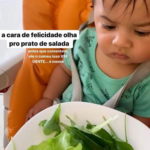Filho de Marília Mendonça faz careta para salada e foto diverte fãs