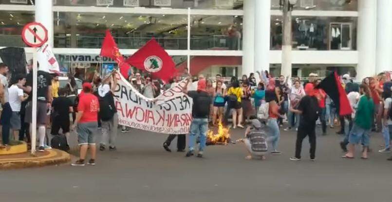 Luciano Hang postou vídeo no Facebook de manifestação em Dourados. (Foto: Reprodução/ Facebook)