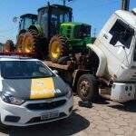 Motorista receberia R$ 7 mil para levar tratores furtados para Bolívia
