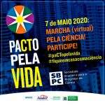 SBPC realiza 1ª marcha virtual pela ciência brasileira nesta quinta-feira