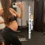 Maria Lina, noiva de Whindersson, mostra barrigão de quase 6 meses de gravidez