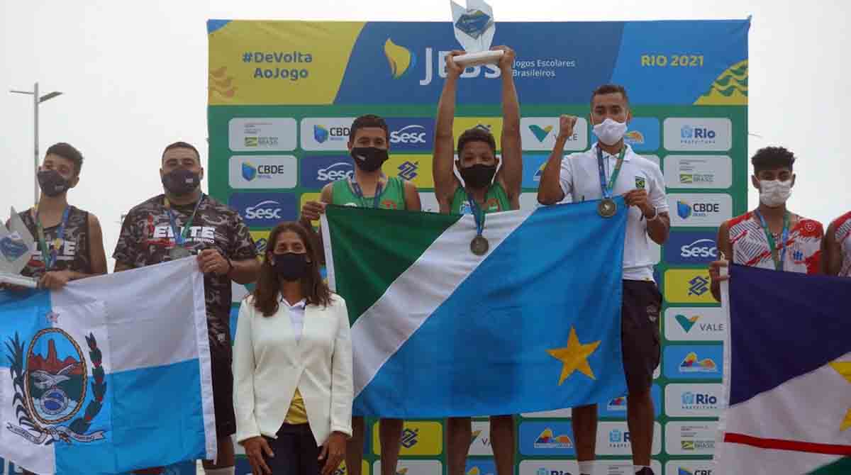 Basquete e vôlei de praia masculinos de MS faturam medalha de ouro nos Jogos Escolares Brasileiros