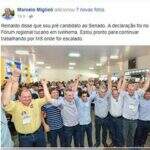 ‘Reinaldo disse que sou pré-candidato’, diz Miglioli em post patrocinado