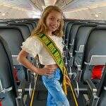 Dona de várias coroas, sul-mato-grossense chega à Colômbia para o Mini Miss Universo