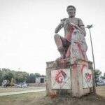 Após vandalismo, monumento de Campo Grande ‘O Aprendiz’ passa por restauração