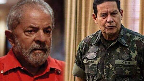 'Crimes não foram anulados', diz Mourão sobre Lula