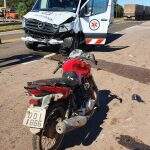 Idoso morre atingido por ambulância ao tentar atravessar a BR-163 de moto