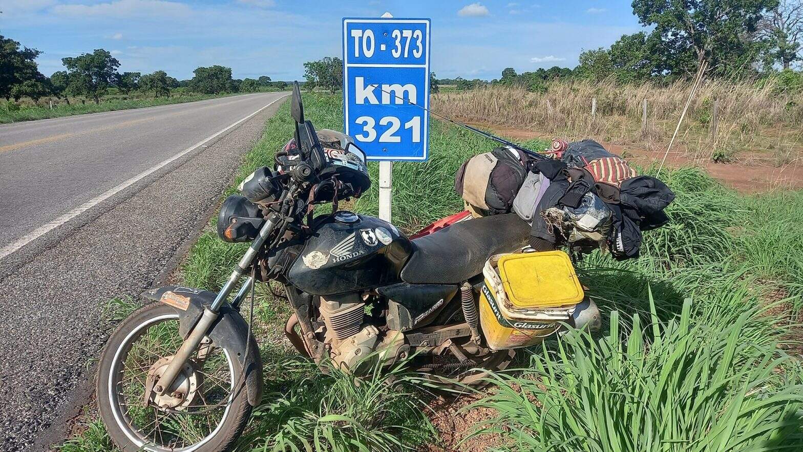 Motocicleta utilizada pelo casal era uma Titan 150.