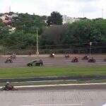 Motoentregadores protestam em Campo Grande contra preço e impostos da gasolina