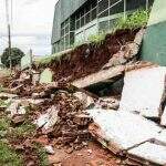 VÍDEO: muro de escola estadual desaba pela segunda vez no Bairro Moreninhas