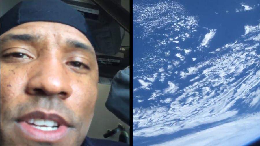 Emocionado, primeiro negro a morar na ISS viraliza ao filmar a Terra