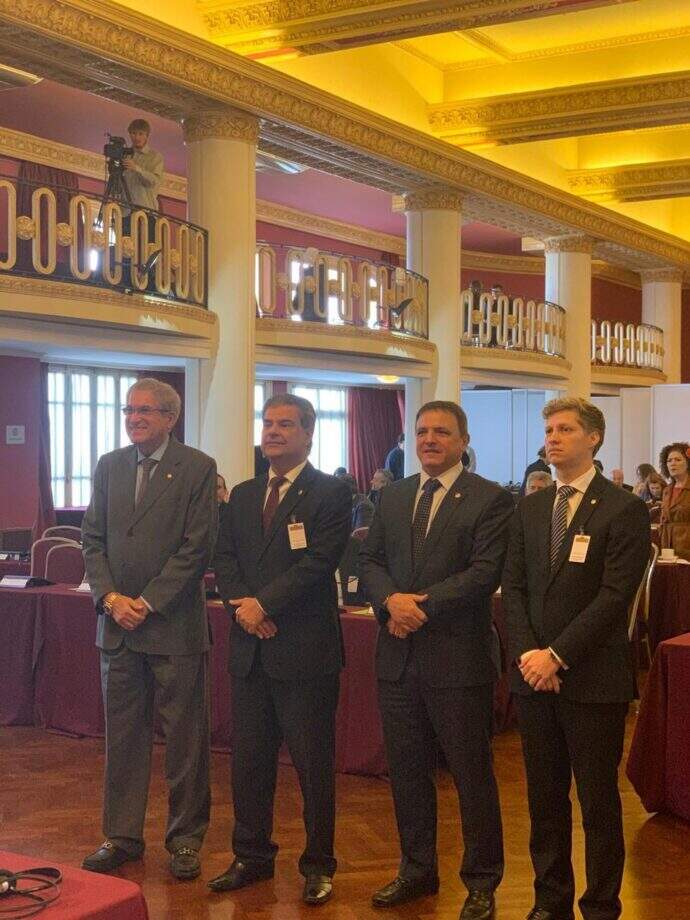 Nelsinho Trad com senadores Marcio Bittar e o Marcelo Castro. (Foto: Divulgação)